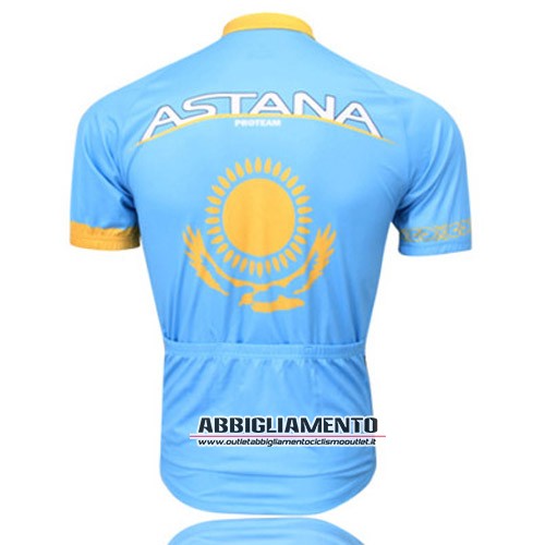Abbigliamento Astana 2013 Manica Corta E Pantaloncino Con Bretelle Blu - Clicca l'immagine per chiudere