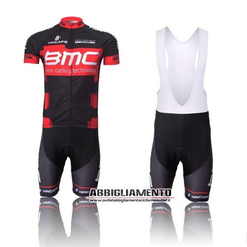 Abbigliamento Bmc 2012 Manica Corta E Pantaloncino Con Bretelle Nero E Rosso - Clicca l'immagine per chiudere