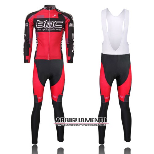 Abbigliamento Bmc 2015 Manica Lunga E Calza Abbigliamento Con Bretelle Rosso E Nero - Clicca l'immagine per chiudere