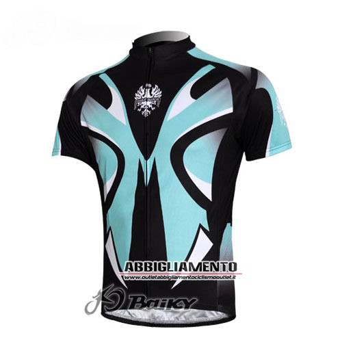 Abbigliamento Bianchi 2011 Manica Corta E Pantaloncino Con Bretelle Nero E Celeste - Clicca l'immagine per chiudere