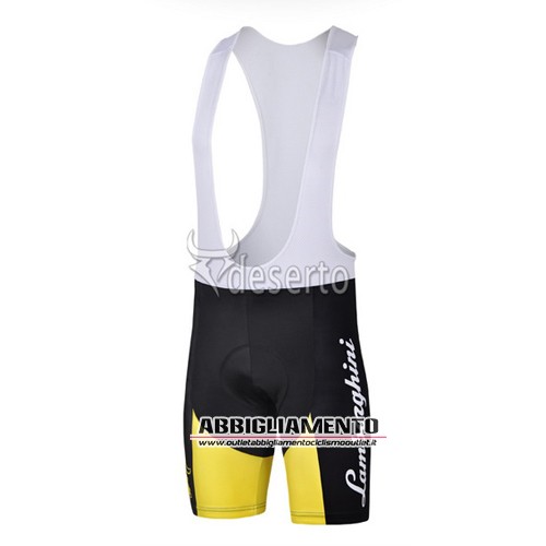 Abbigliamento Bianchi 2015 Manica Corta E Pantaloncino Con Bretelle Nero E Giallo - Clicca l'immagine per chiudere