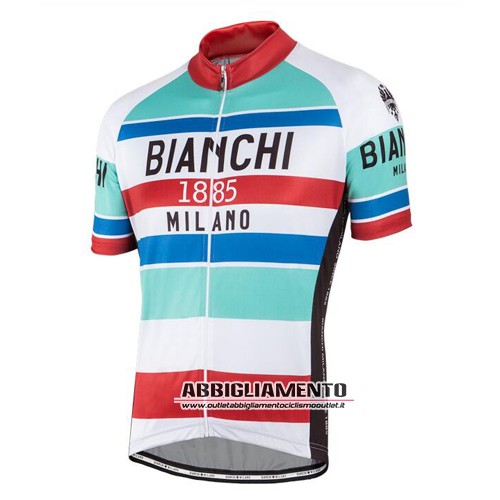Abbigliamento Bianchi 2016 Manica Corta E Pantaloncino Con Bretelle Rosso E Bianco - Clicca l'immagine per chiudere