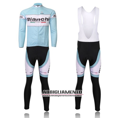 Abbigliamento Bianchi 2011 Manica Lunga E Calza Abbigliamento Con Bretelle Bianco E Celeste - Clicca l'immagine per chiudere