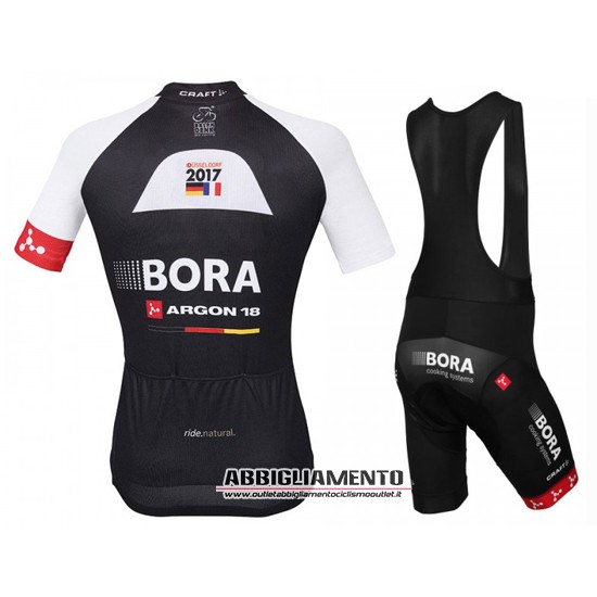 Abbigliamento Bora 2016 Manica Corta E Pantaloncino Con Bretelle Nero E Rosso - Clicca l'immagine per chiudere