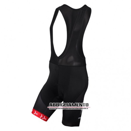 Abbigliamento Bora 2016 Manica Corta E Pantaloncino Con Bretelle Nero E Rosso - Clicca l'immagine per chiudere