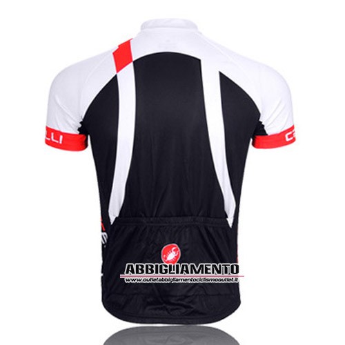 Abbigliamento Castelli 2012 Manica Corta E Pantaloncino Con Bretelle Bianco E Nero - Clicca l'immagine per chiudere