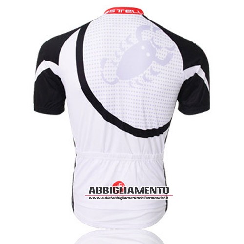 Abbigliamento Castelli 2013 Manica Corta E Pantaloncino Con Bretelle Bianco E Nero - Clicca l'immagine per chiudere