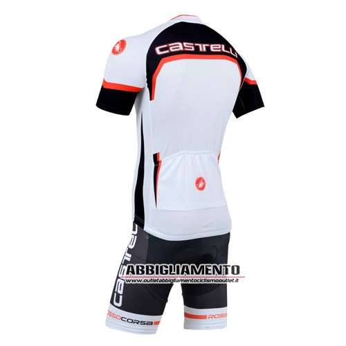 Abbigliamento Castelli 2014 Manica Corta E Pantaloncino Con Bretelle Nero E Bianco - Clicca l'immagine per chiudere