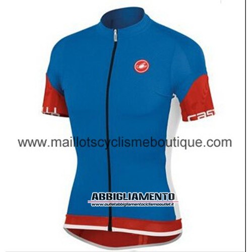 Abbigliamento Castelli 2015 Manica Corta E Pantaloncino Con Bretelle Blu E Rosso - Clicca l'immagine per chiudere