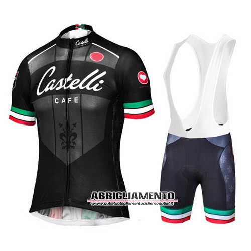 Abbigliamento Castelli 2015 Manica Corta E Pantaloncino Con Bretelle Nero - Clicca l'immagine per chiudere