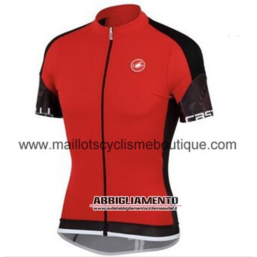 Abbigliamento Castelli 2015 Manica Corta E Pantaloncino Con Bretelle Nero E Rosso - Clicca l'immagine per chiudere