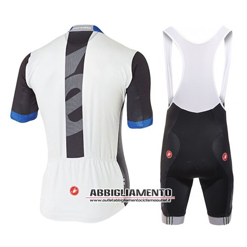 Abbigliamento Castelli 2016 Manica Corta E Pantaloncino Con Bretelle E Bianco E Blu - Clicca l'immagine per chiudere