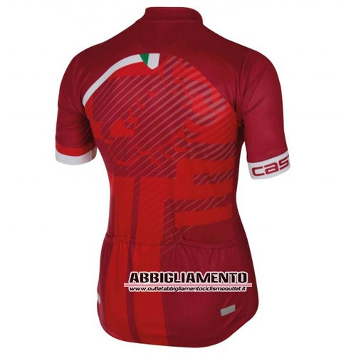 Abbigliamento Castelli 2016 Manica Corta E Pantaloncino Con Bretelle Rosso E Bianco - Clicca l'immagine per chiudere