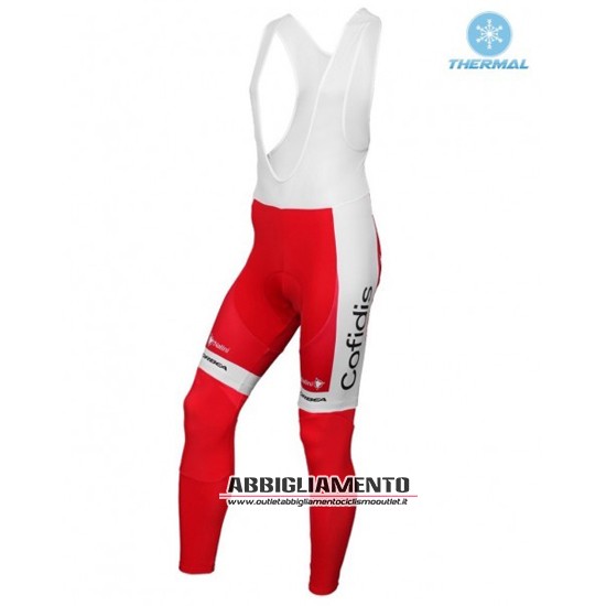 Abbigliamento Cofidis 2016 Manica Lunga E Calzamaglia Con Bretelle Bianco E Rosso - Clicca l'immagine per chiudere