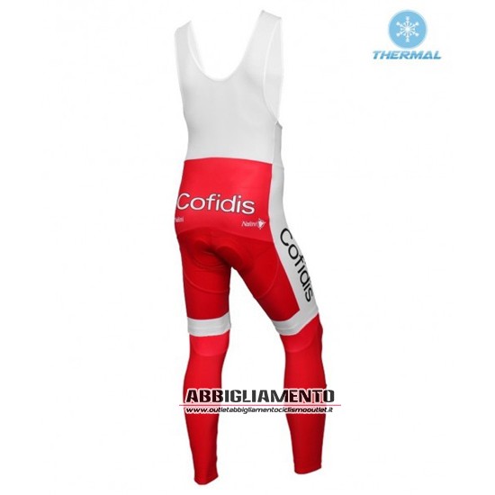 Abbigliamento Cofidis 2016 Manica Lunga E Calzamaglia Con Bretelle Bianco E Rosso - Clicca l'immagine per chiudere