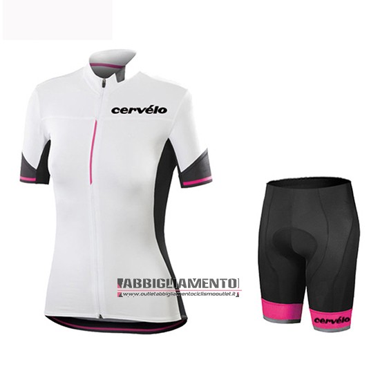 Donne Abbigliamento Cervelo 2019 Manica Corta e Pantaloncino Con Bretelle Bianco Nero - Clicca l'immagine per chiudere