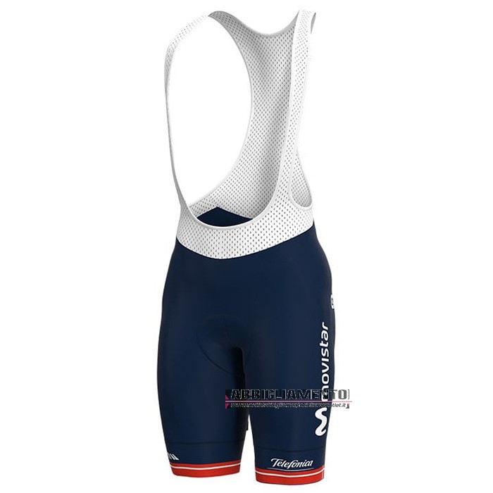 Abbigliamento Donne Movistar Manica Corta e Pantaloncino Con Bretelle 2021 Campione Danimarca - Clicca l'immagine per chiudere