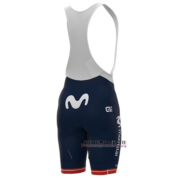 Abbigliamento Donne Movistar Manica Corta e Pantaloncino Con Bretelle 2021 Campione Danimarca - Clicca l'immagine per chiudere