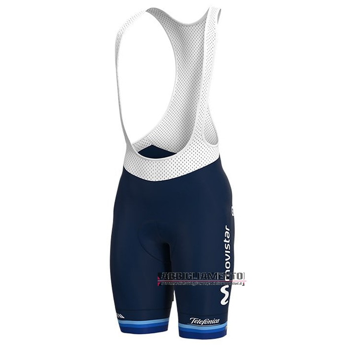 Abbigliamento Donne Movistar Manica Corta e Pantaloncino Con Bretelle 2021 Campione Europa - Clicca l'immagine per chiudere