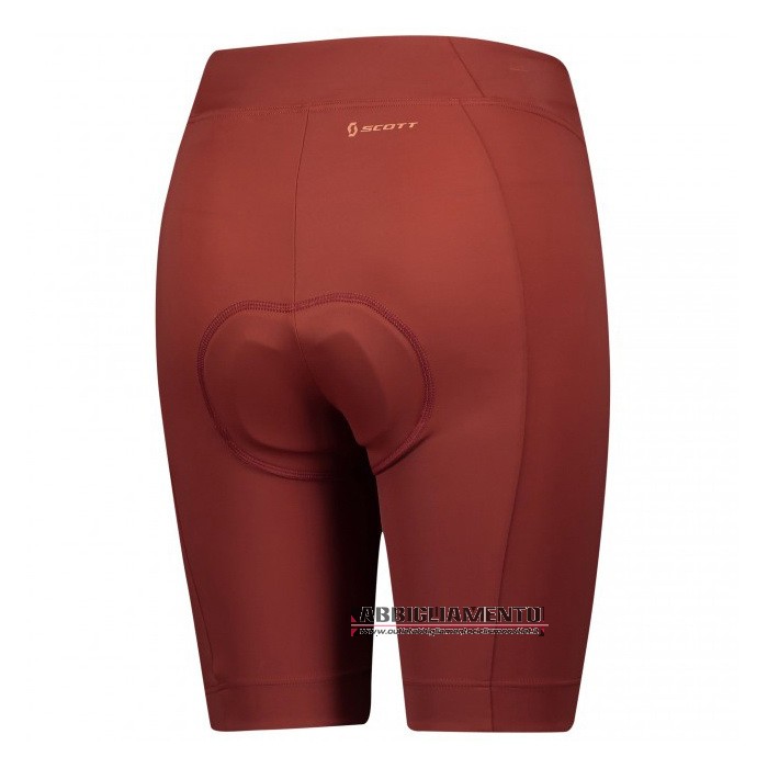 Abbigliamento Donne Scott 2021 Manica Corta e Pantaloncino Con Bretelle Spento Rosso - Clicca l'immagine per chiudere