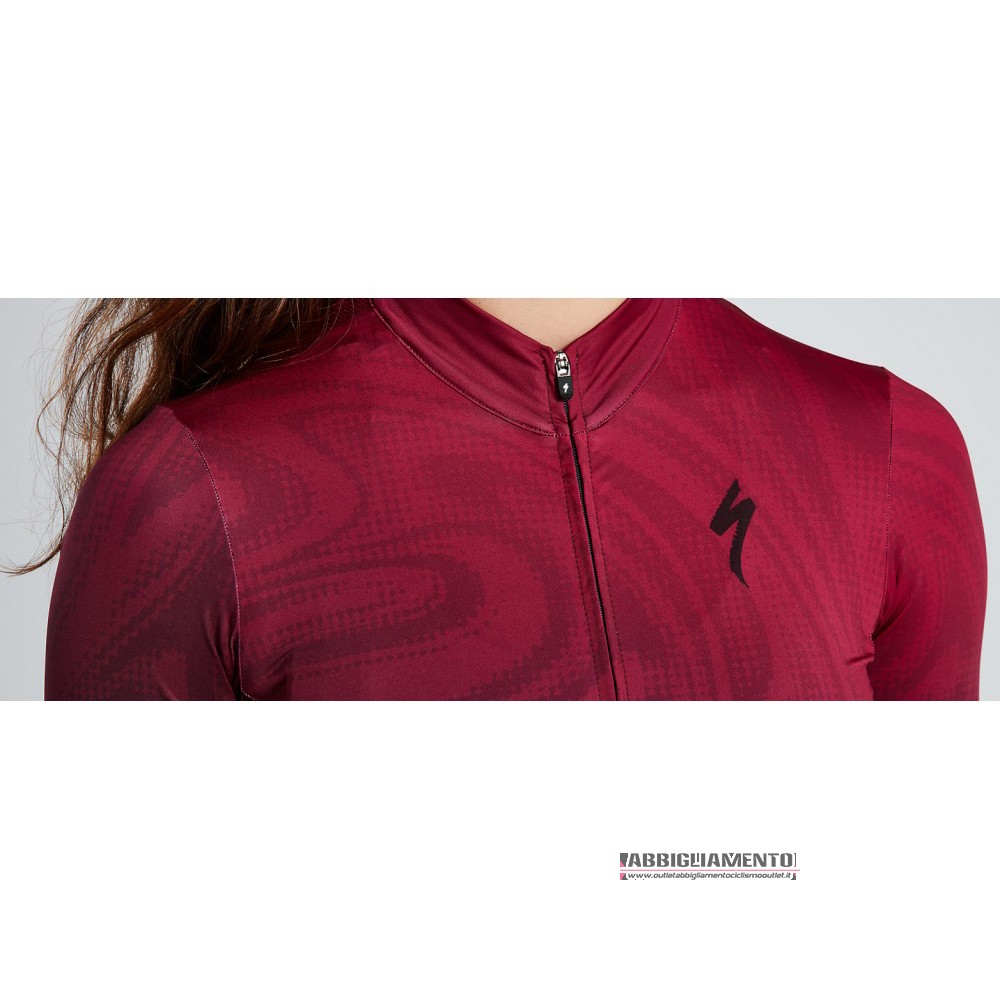 Abbigliamento Donne Specialized Manica Corta e Pantaloncino Con Bretelle 2021 Rosso Nero - Clicca l'immagine per chiudere