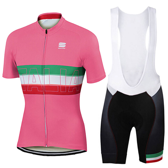 Donne Abbigliamento Sportful 2017 Manica Corta e Pantaloncino Con Bretelle rosa - Clicca l'immagine per chiudere