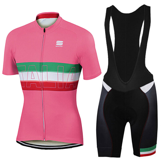 Donne Abbigliamento Sportful 2017 Manica Corta e Pantaloncino Con Bretelle rosa - Clicca l'immagine per chiudere