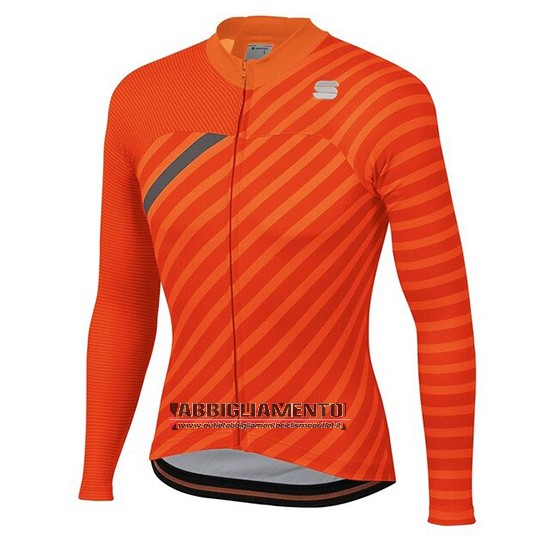 Donne Abbigliamento Sportful 2020 Manica Lunga e Calzamaglia Con Bretelle Arancione Grigio - Clicca l'immagine per chiudere