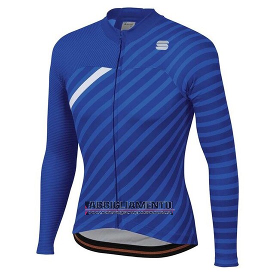 Donne Abbigliamento Sportful 2020 Manica Lunga e Calzamaglia Con Bretelle Blu Bianco - Clicca l'immagine per chiudere