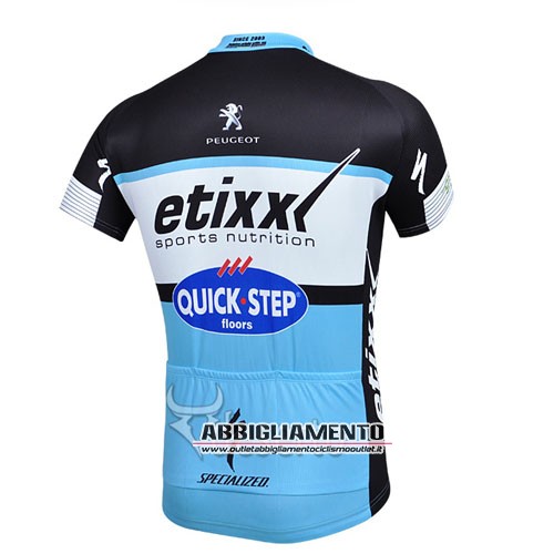 Abbigliamento Etixx Quickstep 2015 Manica Corta E Pantaloncino Con Bretelle Celeste E Nero - Clicca l'immagine per chiudere