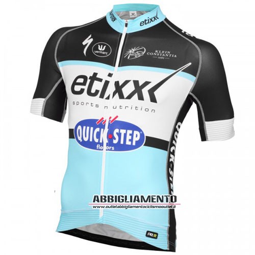 Abbigliamento Etixx Quickstep 2016 Manica Corta E Pantaloncino Con Bretelle Nero E Celeste - Clicca l'immagine per chiudere