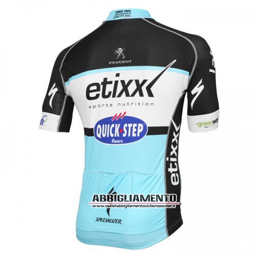 Abbigliamento Etixx Quickstep 2016 Manica Corta E Pantaloncino Con Bretelle Nero E Celeste - Clicca l'immagine per chiudere