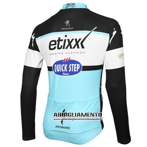 Abbigliamento Etixx Quickstep 2016 Manica Lunga E Calza Abbigliamento Con Bretelle Nero E Celeste - Clicca l'immagine per chiudere