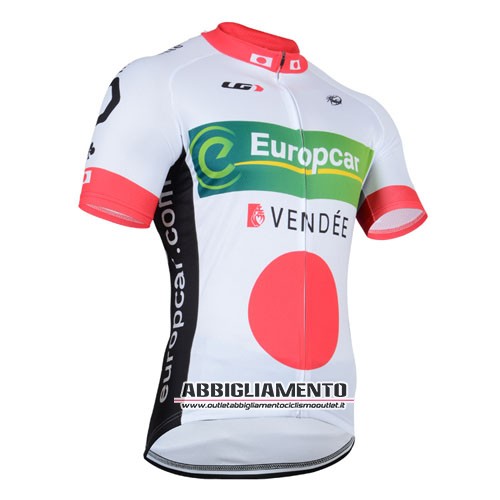 Abbigliamento Europcar 2014 Manica Corta E Pantaloncino Con Bretelle Bianco E Rosso - Clicca l'immagine per chiudere