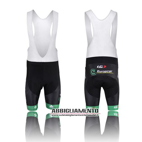 Abbigliamento Europcar 2014 Manica Corta E Pantaloncino Con Bretelle Verde E Nero - Clicca l'immagine per chiudere