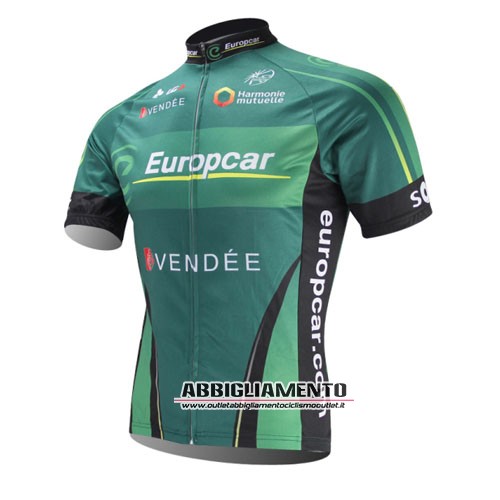 Abbigliamento Europcar 2014 Manica Corta E Pantaloncino Con Bretelle Verde E Nero - Clicca l'immagine per chiudere