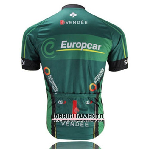 Abbigliamento Europcar 2014 Manica Corta E Pantaloncino Con Bretelle Verde E Nero - Clicca l'immagine per chiudere