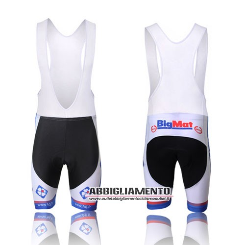 Abbigliamento Fdj 2011 Manica Corta E Pantaloncino Con Bretelle Bianco E Blu - Clicca l'immagine per chiudere