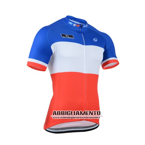 Abbigliamento Fdj 2014 Manica Corta E Pantaloncino Con Bretelle Blu E Bianco - Clicca l'immagine per chiudere