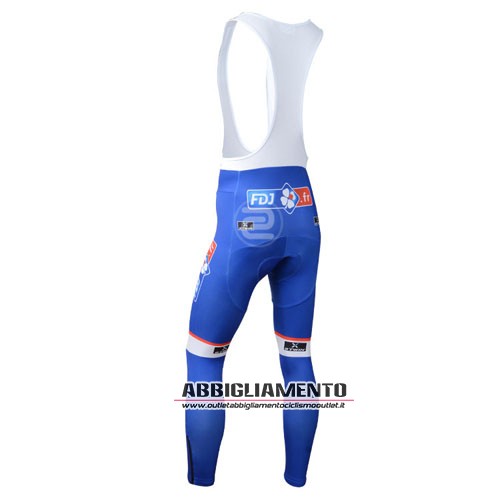 Abbigliamento Fdj 2014 Manica Lunga E Calza Abbigliamento Con Bretelle Blu - Clicca l'immagine per chiudere