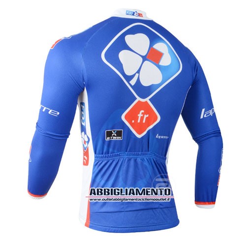 Abbigliamento Fdj 2014 Manica Lunga E Calza Abbigliamento Con Bretelle Blu - Clicca l'immagine per chiudere