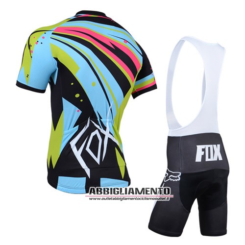 Abbigliamento Fox 2014 Manica Corta E Pantaloncino Con Bretelle Nero E Verde - Clicca l'immagine per chiudere