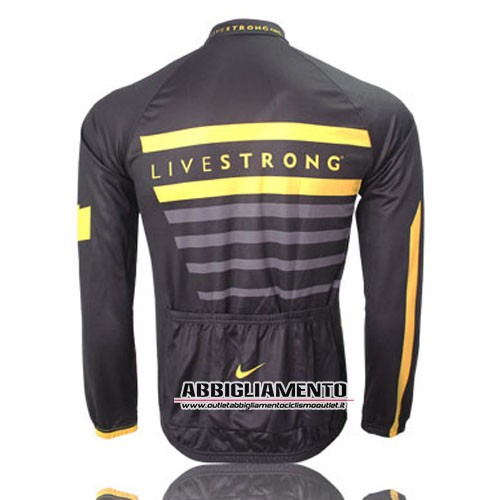 Abbigliamento LiveStrong 2013 Manica Lunga E Calza Abbigliamento Con Bretelle Nero E Giallo - Clicca l'immagine per chiudere