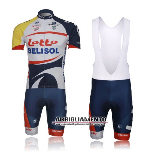 Abbigliamento Lotto Soudal 2013 Manica Corta E Pantaloncino Con Bretelle Bianco E Blu - Clicca l'immagine per chiudere