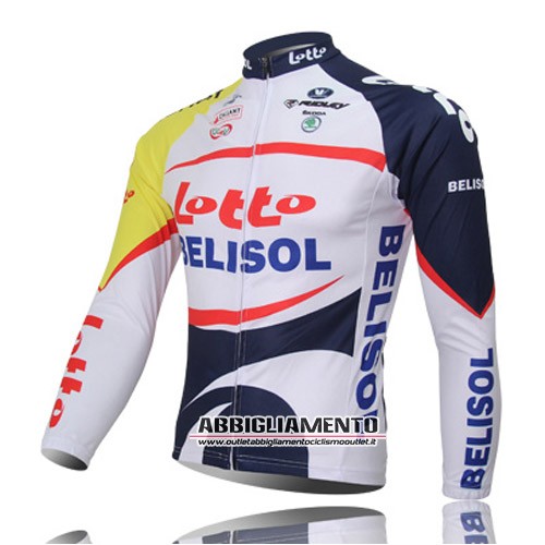 Abbigliamento Lotto Soudal 2013 Manica Lunga E Calza Abbigliamento Con Bretelle Bianco E Blu - Clicca l'immagine per chiudere