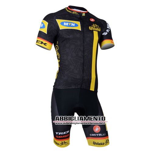 Abbigliamento MTN 2014 Manica Corta E Pantaloncino Con Bretelle Nero E Giallo - Clicca l'immagine per chiudere