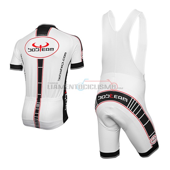 Abbigliamento ciclismo Bobteam 2016 Manica Corta E Pantaloncino Con Bretelle bianco - Clicca l'immagine per chiudere