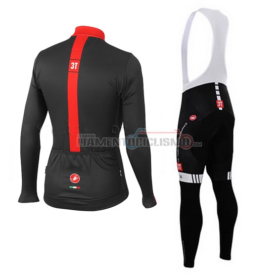 Abbigliamento Castelli 3T 2015 Manica Lunga E Calza Abbigliamento Con Bretelle nero e rosso - Clicca l'immagine per chiudere
