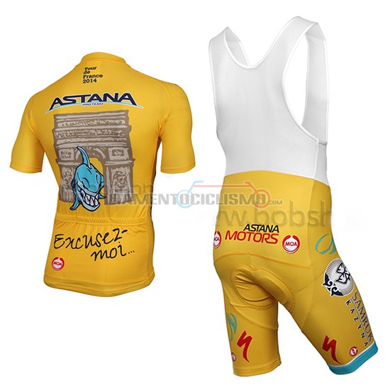 Abbigliamento Ciclismo Astana 2014 giallo - Clicca l'immagine per chiudere