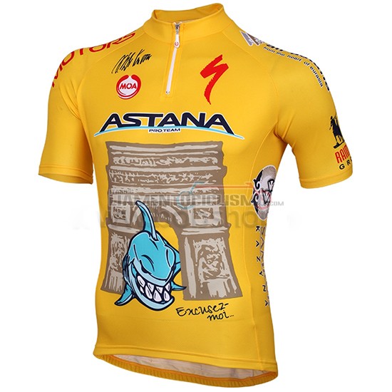 Abbigliamento Ciclismo Astana 2014 giallo - Clicca l'immagine per chiudere